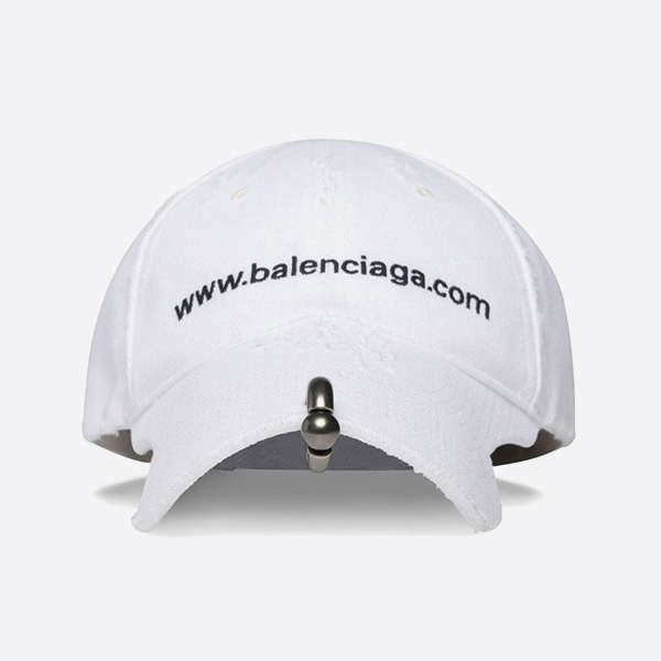 バレンシアガ Bal.com フロントピアスキャップ ホワイト 750716410B29060 画像 1