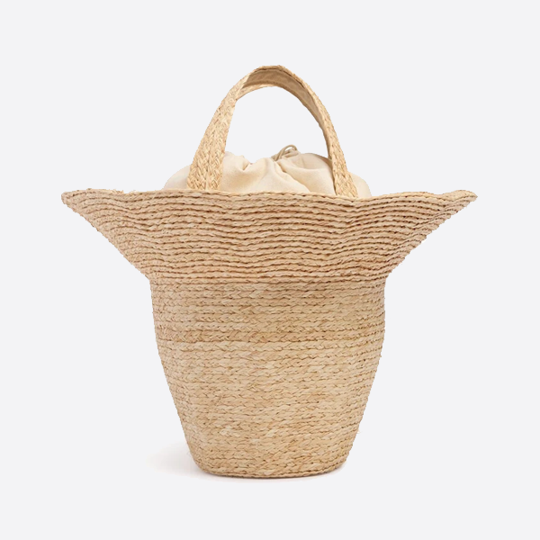 ザ・ロウ ソルバッグ タン ラフィア W1785 STRAW 画像 1