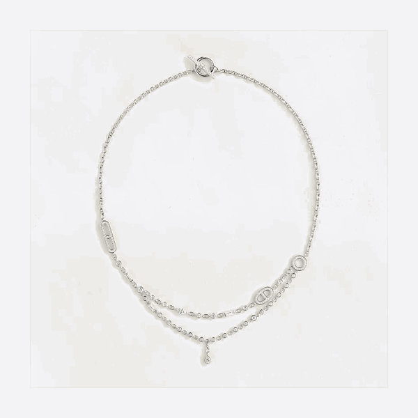 エルメス フルダイヤモンド ダブルレイヤーネックレス H222203Bv0040 画像 1