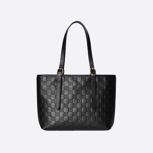 グッチ ブラック エンボス加工 トートバッグ 847456 画像 1