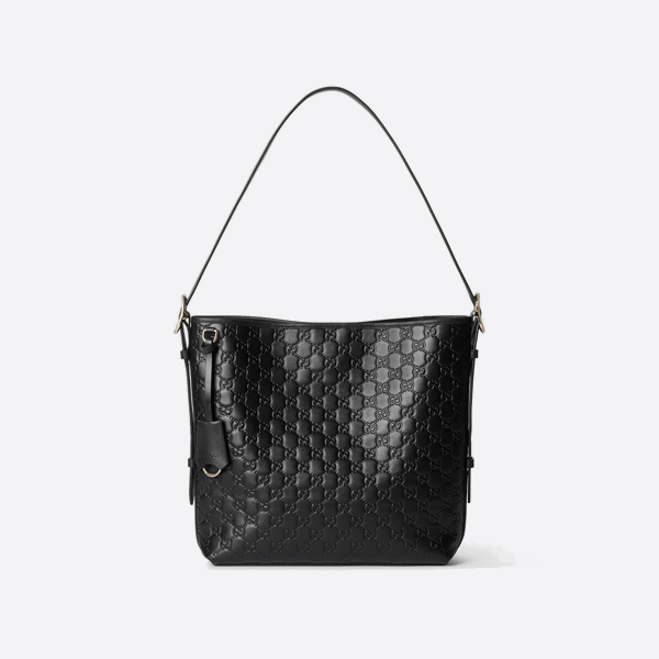 グッチ ブラック エンボス加工 ハンドバッグ 848881 画像 1