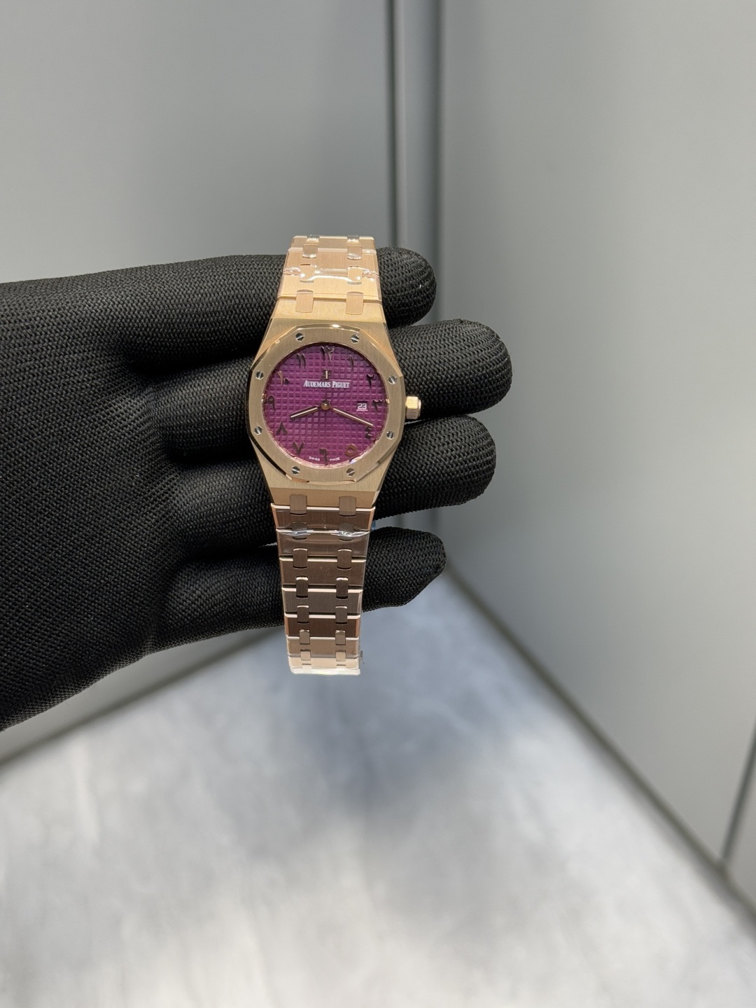 オーデマ ピゲ ロイヤル オーク 33mm パープルレッドダイヤル 詳細画像 1
