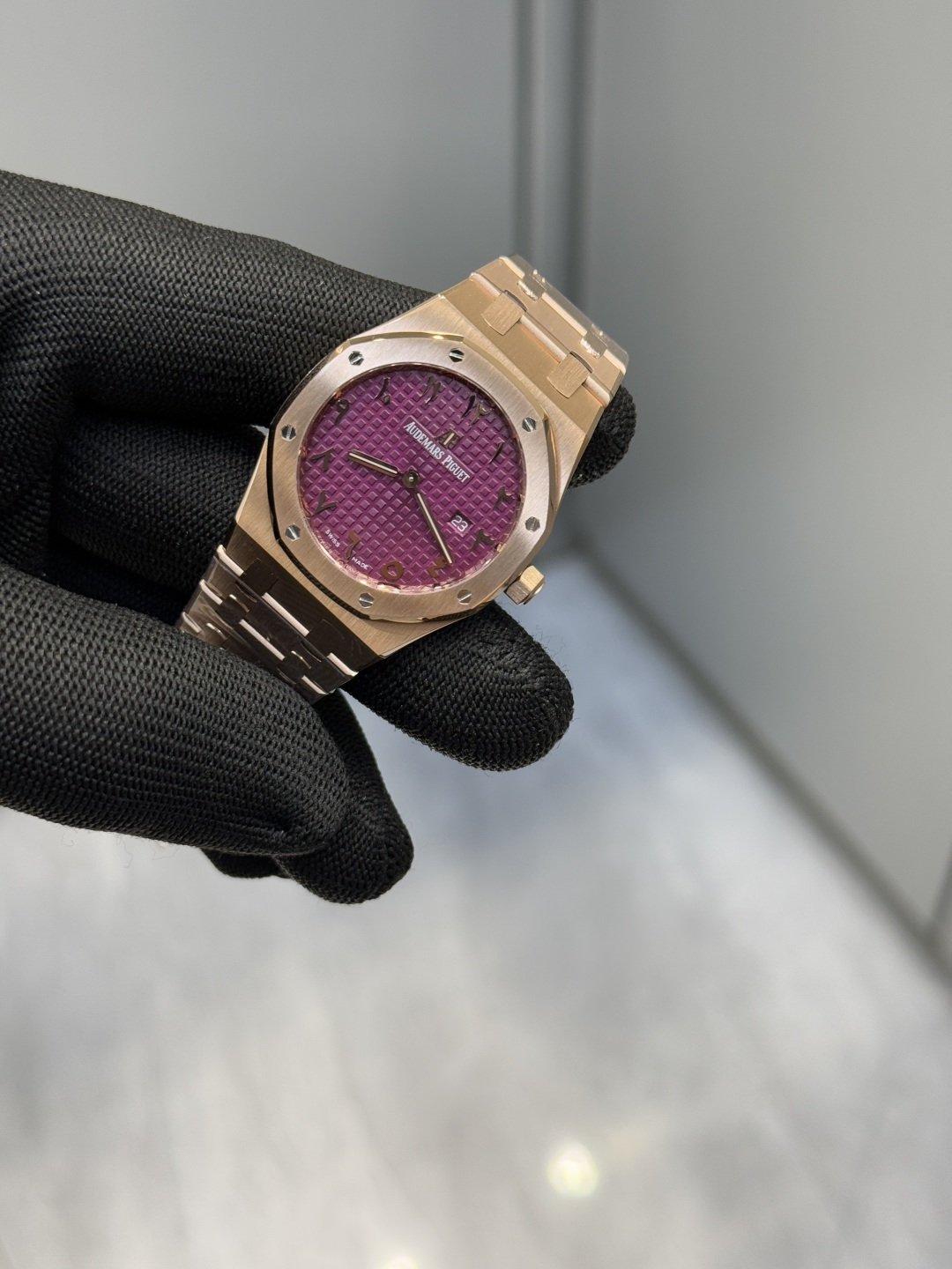 オーデマ ピゲ ロイヤル オーク 33mm パープルレッドダイヤル 画像 4