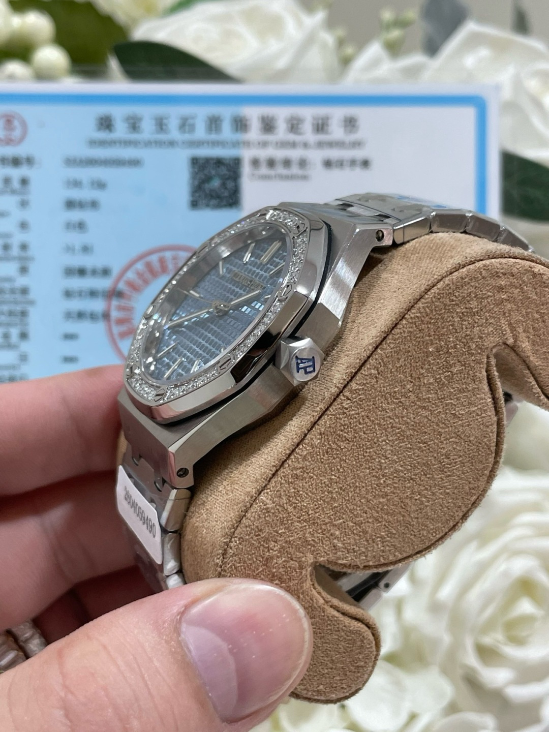 オーデマ ピゲ ロイヤル オーク オートマチック 77451 34mm ダイヤモンドベゼル 画像 6