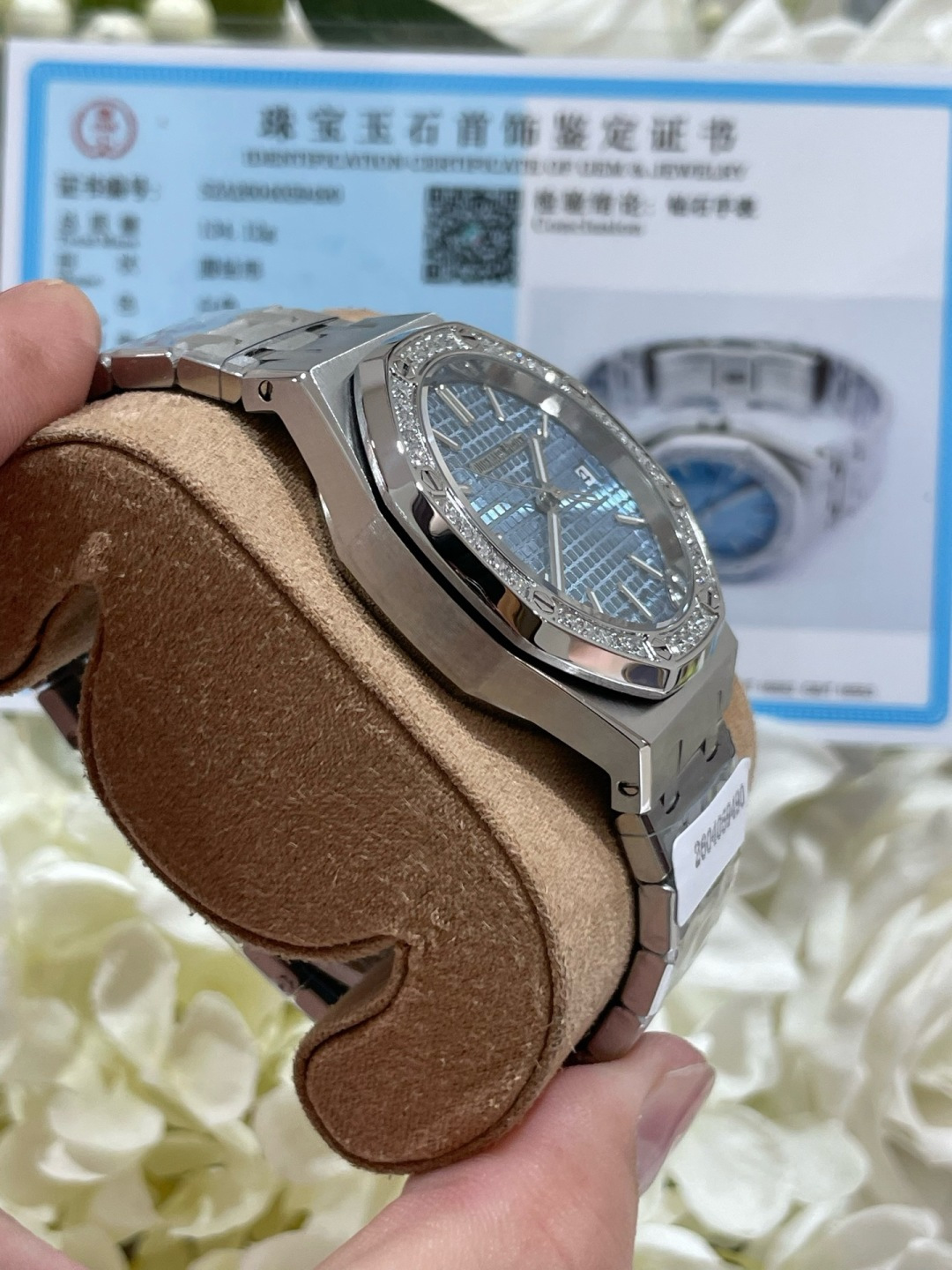 オーデマ ピゲ ロイヤル オーク オートマチック 77451 34mm ダイヤモンドベゼル 画像 7