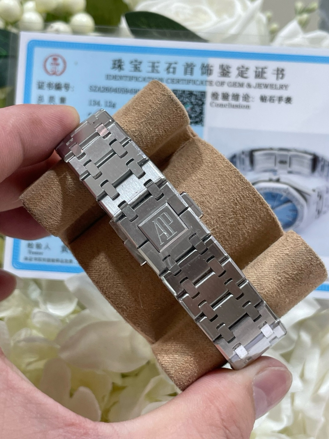 オーデマ ピゲ ロイヤル オーク オートマチック 77451 34mm ダイヤモンドベゼル 画像 8