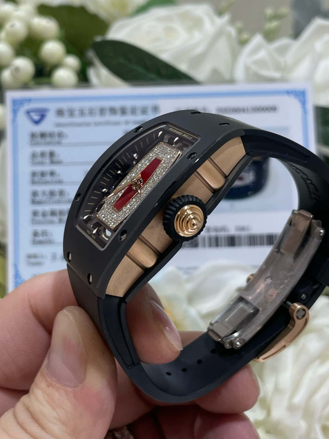 リシャール ミル RM 007 ブラックセラミック ダイヤモンドセット 画像 6