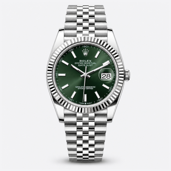 ロレックス デイトジャスト 41mm グリーンダイヤル