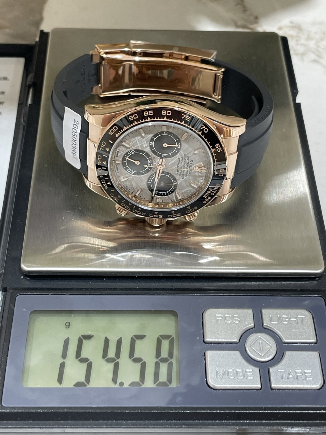 ロレックス コスモグラフ デイトナ 40mm エバーローズゴールド メテオライトダイヤル 画像 6
