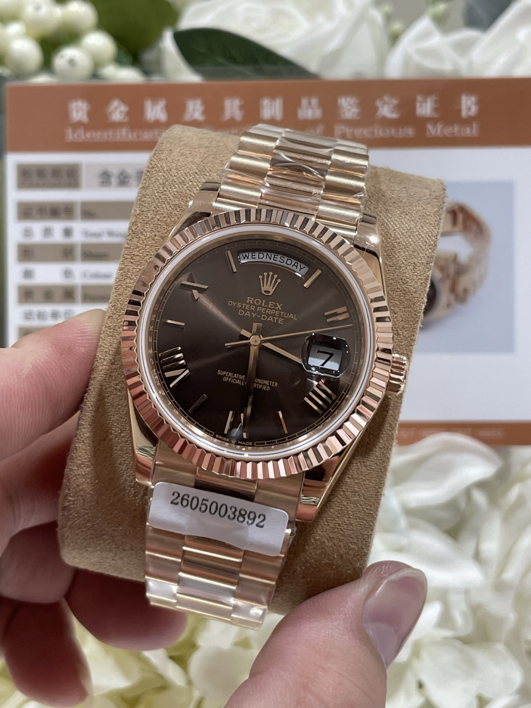 ロレックス デイデイト 40mm エバーローズゴールド 画像 4