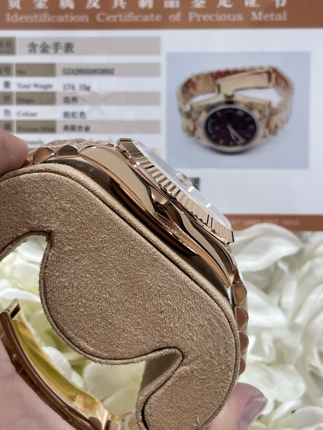 ロレックス デイデイト 40mm エバーローズゴールド 画像 8