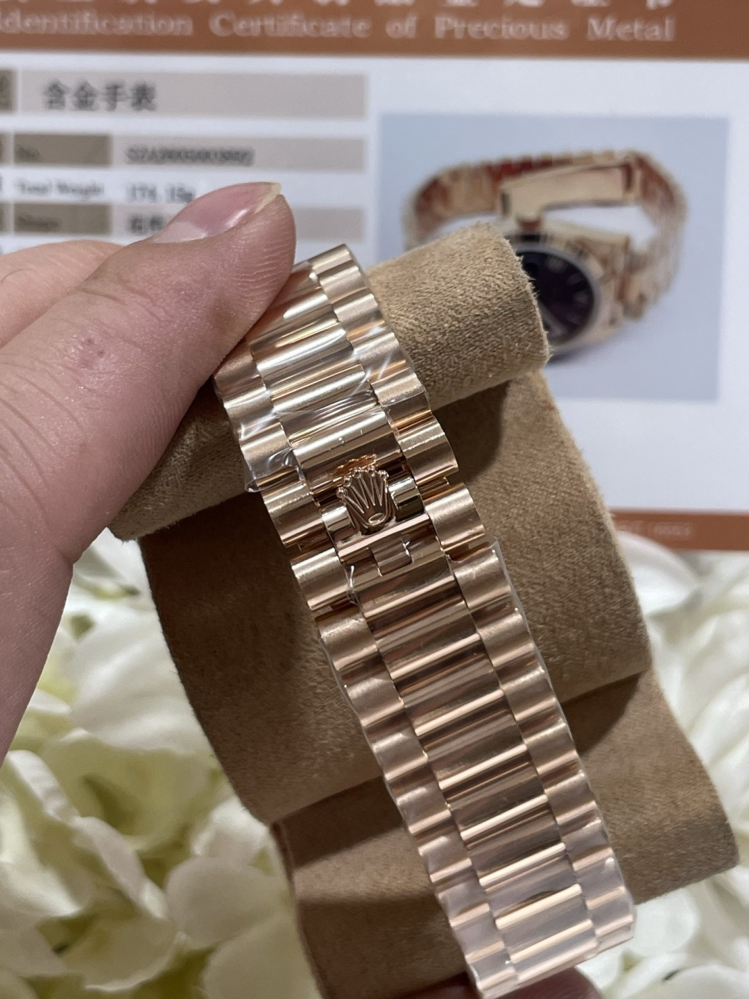 ロレックス デイデイト 40mm エバーローズゴールド 画像 9
