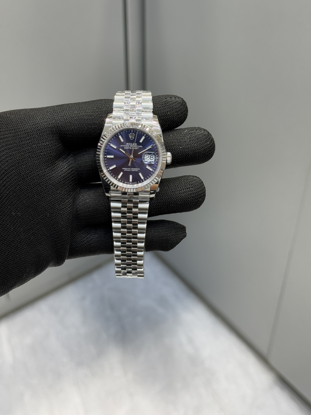 ロレックス デイトジャスト 36mm ブルーダイヤル 詳細画像 2