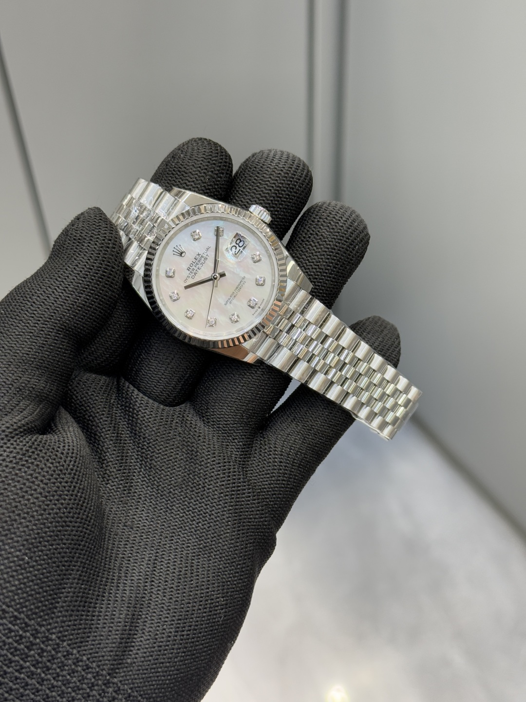 ロレックス デイトジャスト 36mm ホワイトマザーオブパールダイヤル 詳細画像 3