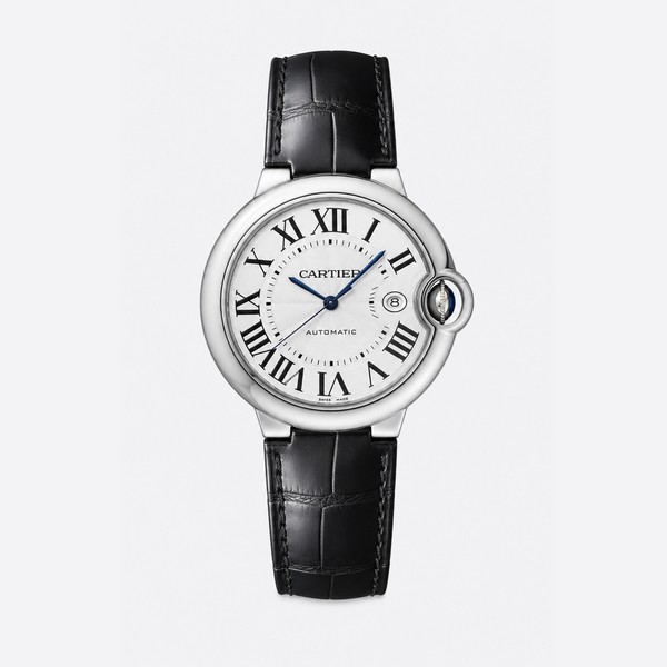 カルティエ バロン ブルー ドゥ カルティエ 42mm シルバー イエローゴールド ウォッチ