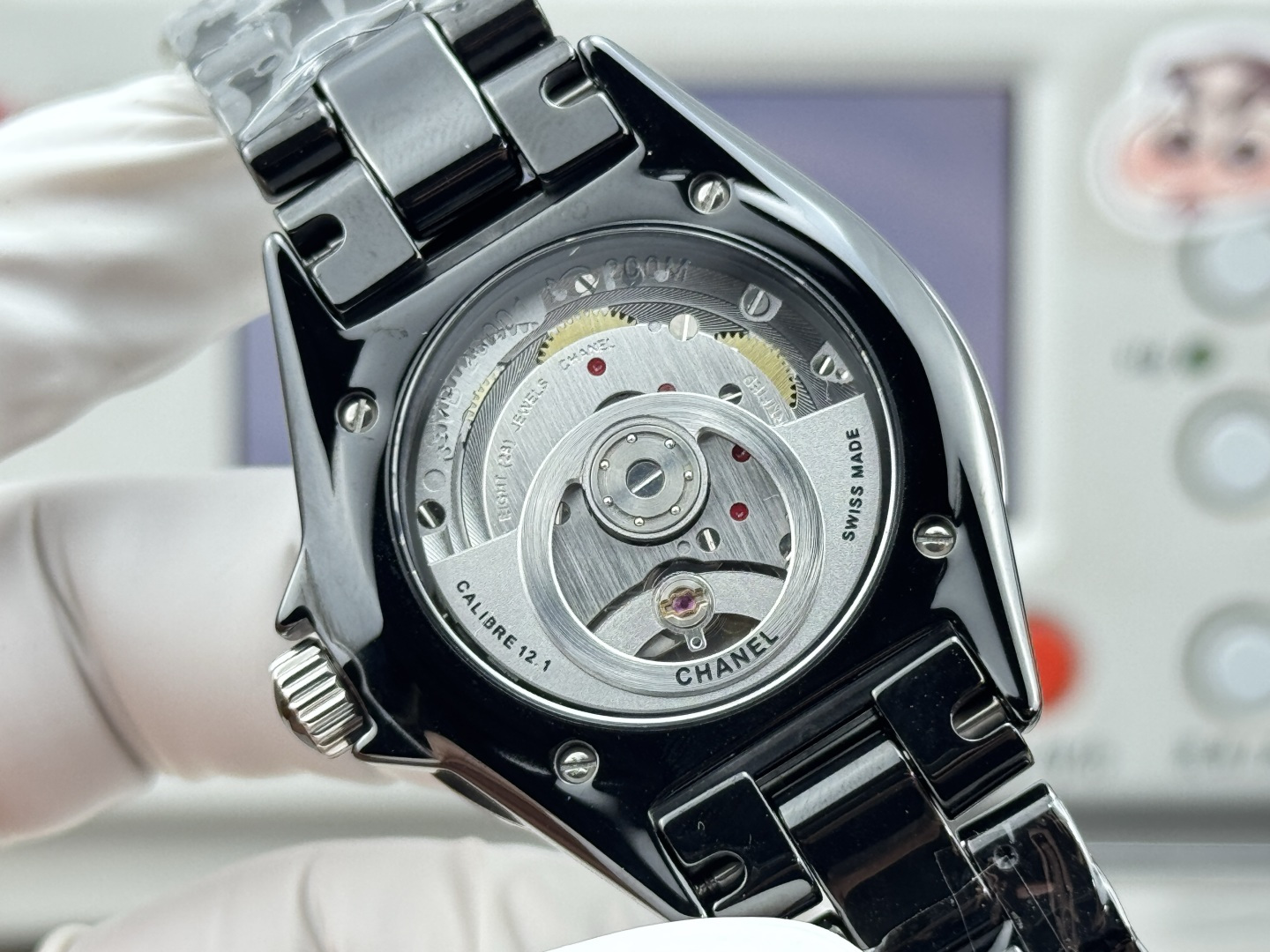 シャネル J12 セラミック シルバー ブルー ウォッチ 画像 7