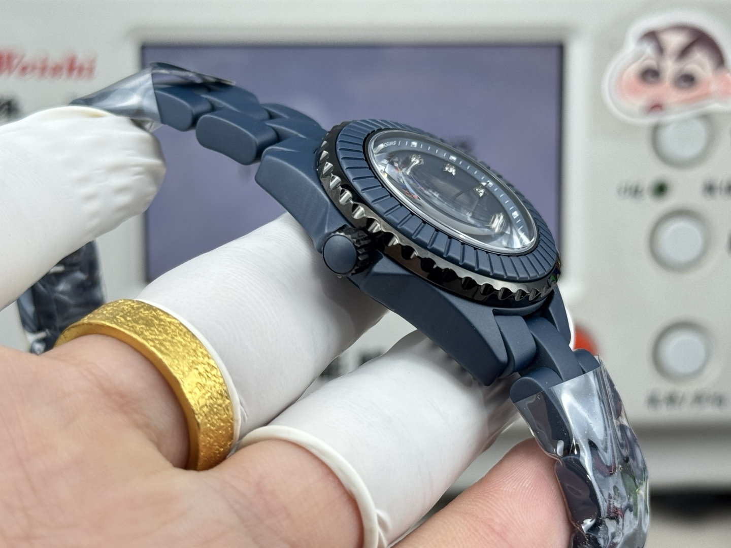 シャネル J12 ブルー セラミック シルバー ブルー ウォッチ 画像 4