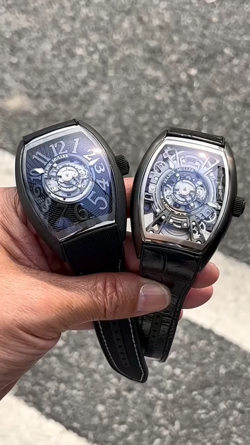 フランク ミュラー グランド セントラル トゥールビヨン トノウ カーベックス ブルー ブラック ウォッチ 画像 9