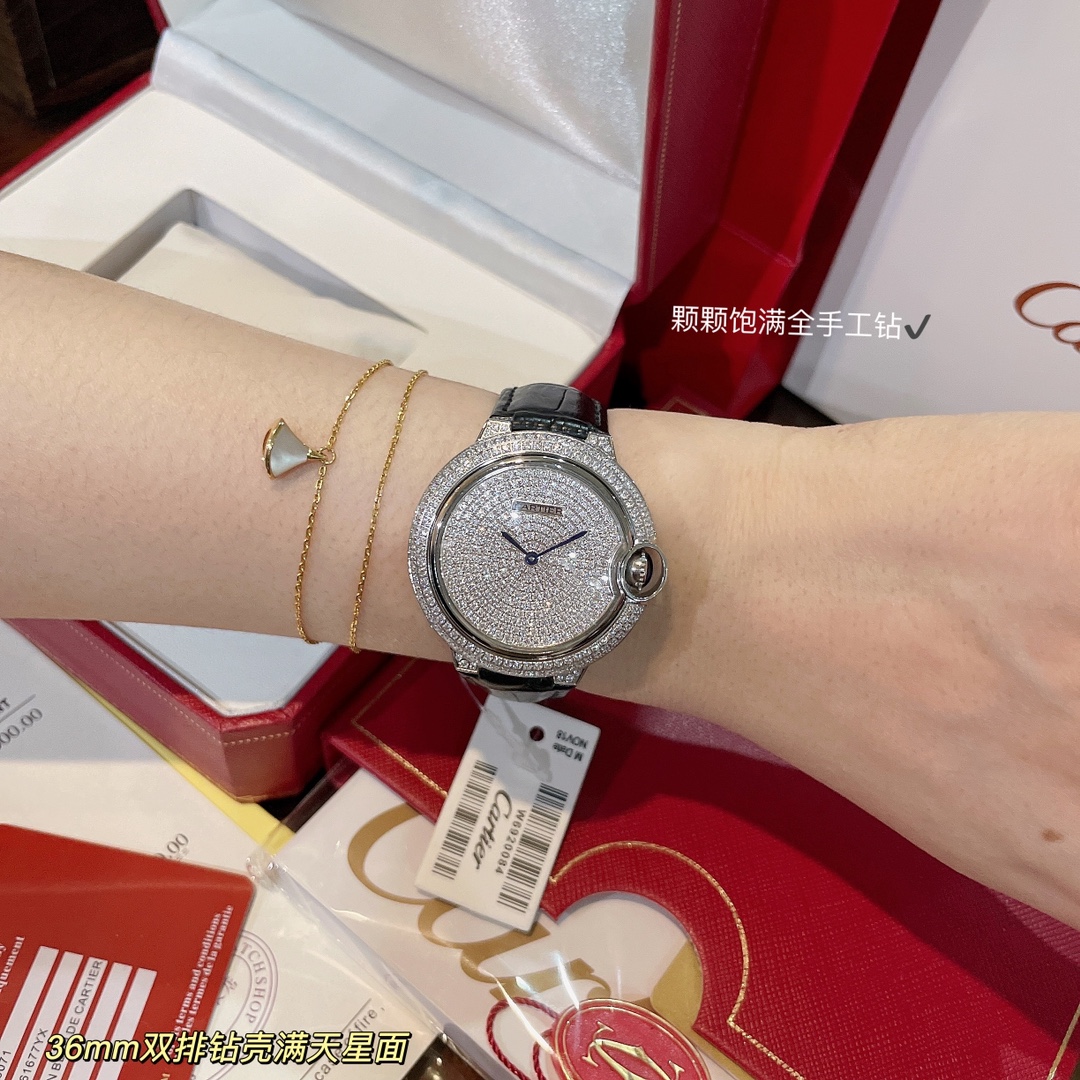 カルティエ バロン ブルー ドゥ カルティエ 42mm ローズゴールド オレンジ ウォッチ 画像 4