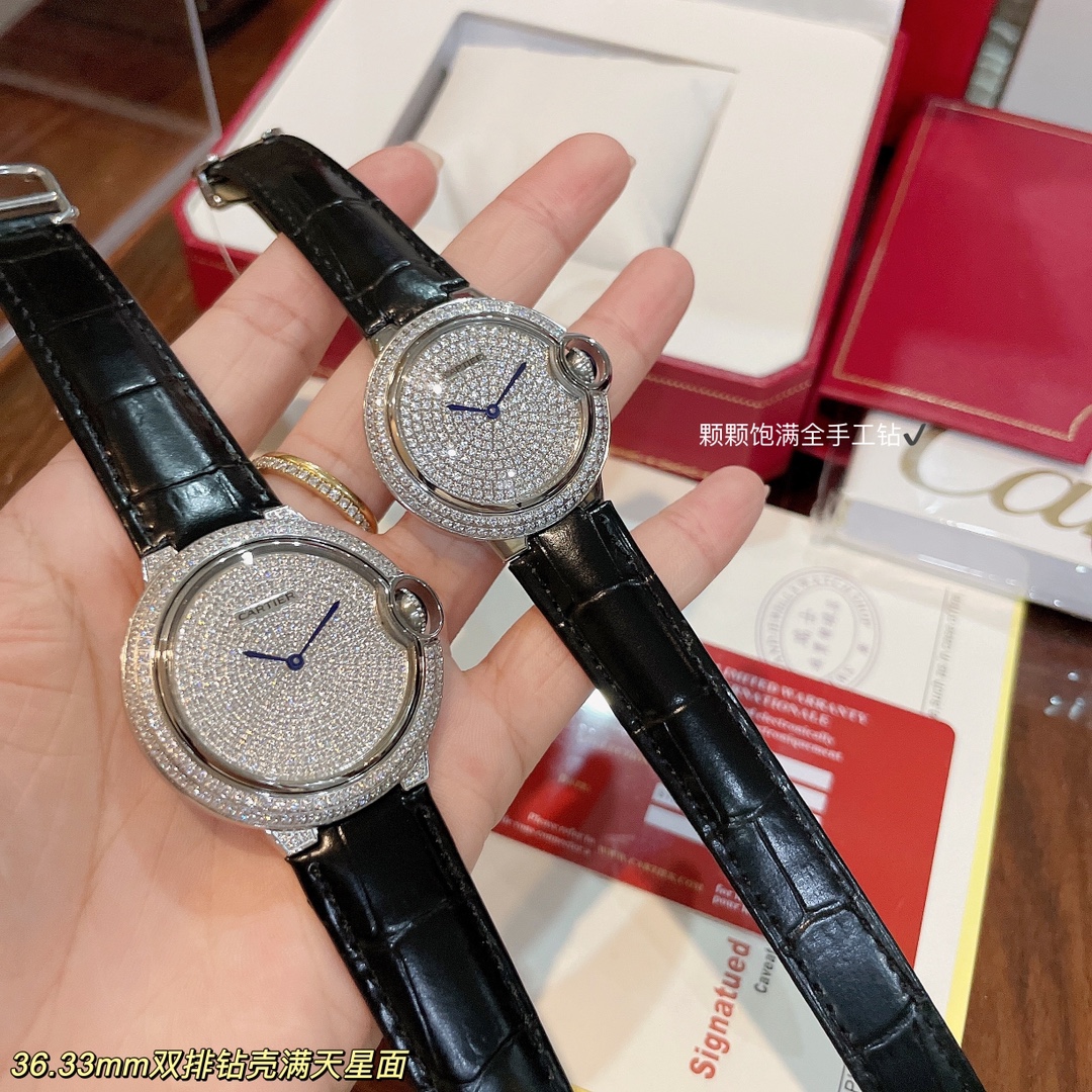 カルティエ バロン ブルー ドゥ カルティエ 42mm ローズゴールド オレンジ ウォッチ 画像 7
