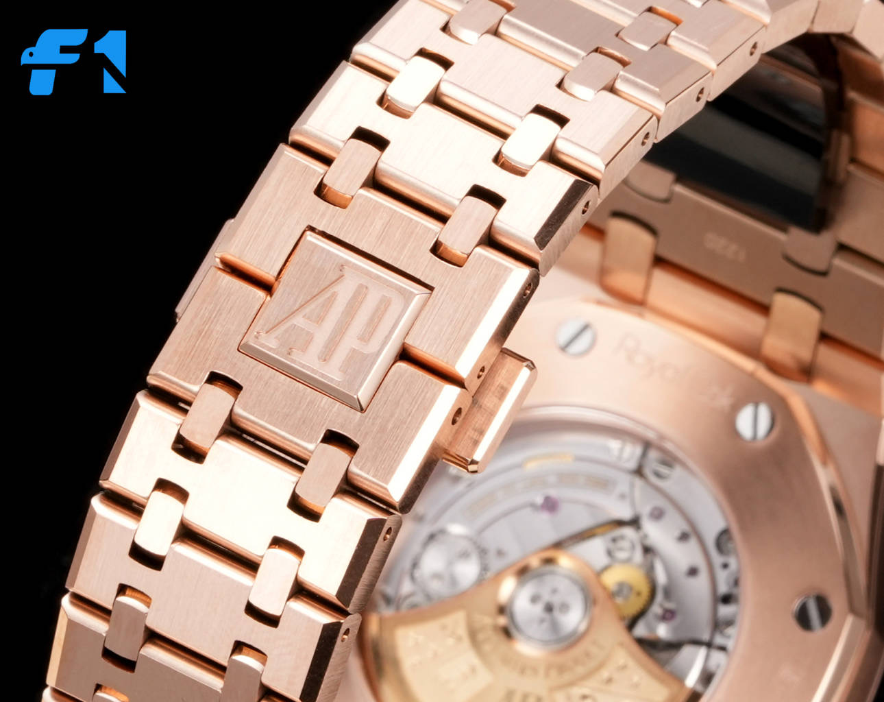 オーデマ ピゲ ロイヤル オーク ローズゴールド ブラック ウォッチ 15400/15500/15510 画像 8