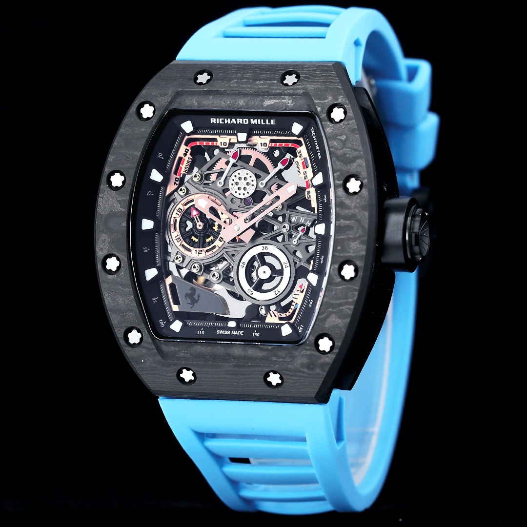 リシャール ミル RM 43-01 フェラーリ スプリットセコンド クロノグラフ トゥールビヨン レッド ブルー ウォッチ 詳細画像 2