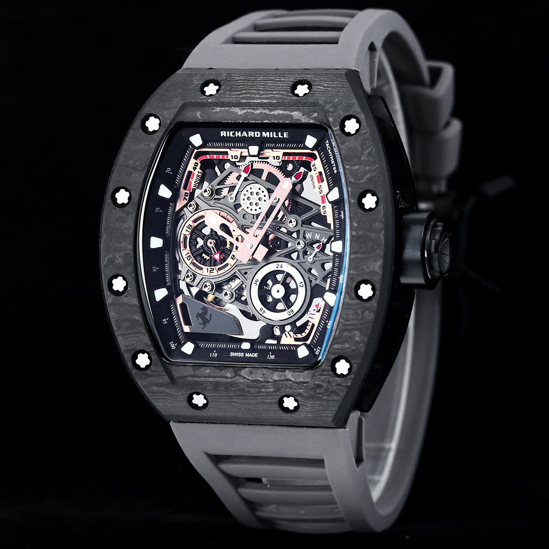リシャール ミル RM 43-01 フェラーリ スプリットセコンド クロノグラフ トゥールビヨン グレー オレンジ ウォッチ 画像 4
