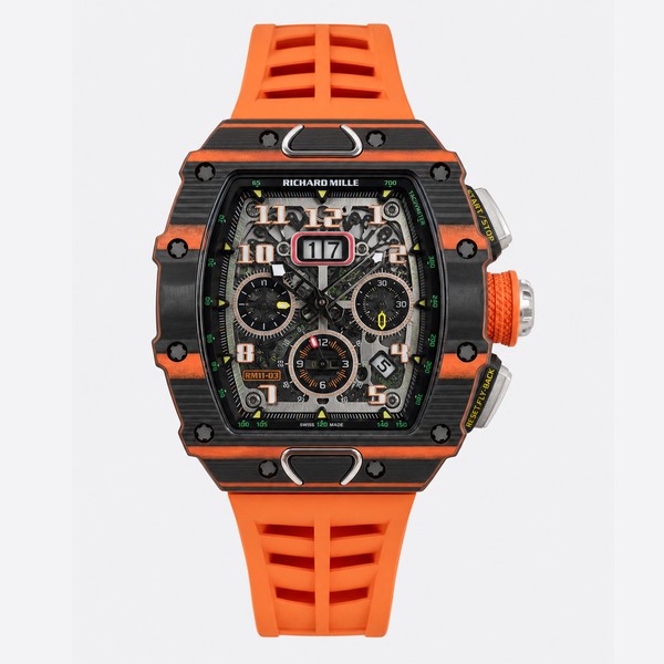 リシャール ミル RM 11-03 オートマティック フライバック クロノグラフ シルバー ブラック ウォッチ