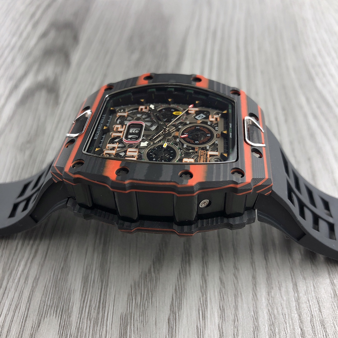 リシャール ミル RM 11-03 オートマティック フライバック クロノグラフ シルバー ブルー ウォッチ 詳細画像 2