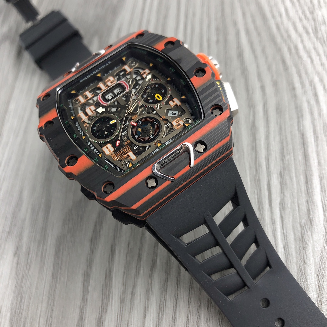 リシャール ミル RM 11-03 オートマティック フライバック クロノグラフ シルバー ブルー ウォッチ 詳細画像 3