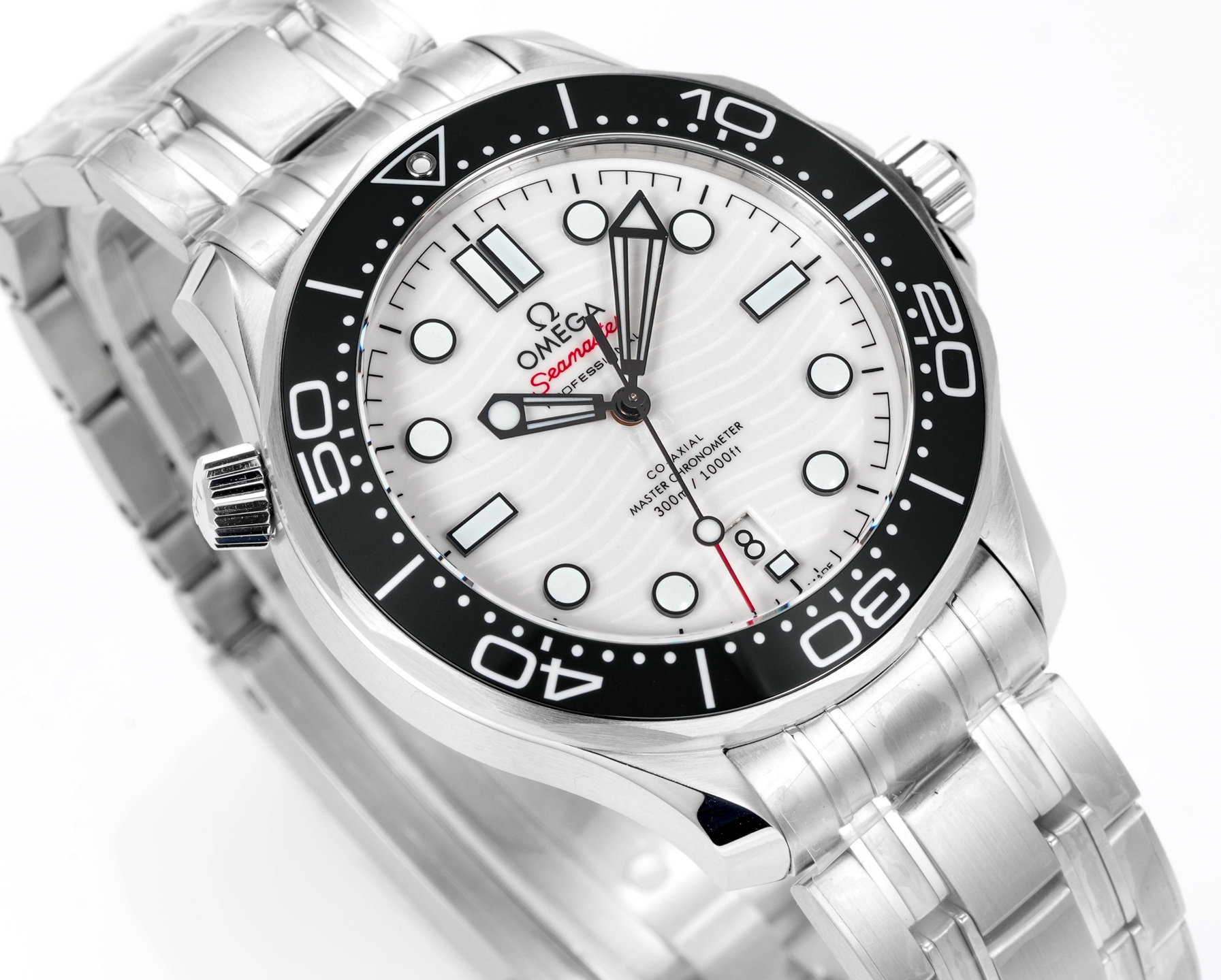 オメガ シーマスター ダイバー 300M シルバー ブラック ウォッチ 画像 4
