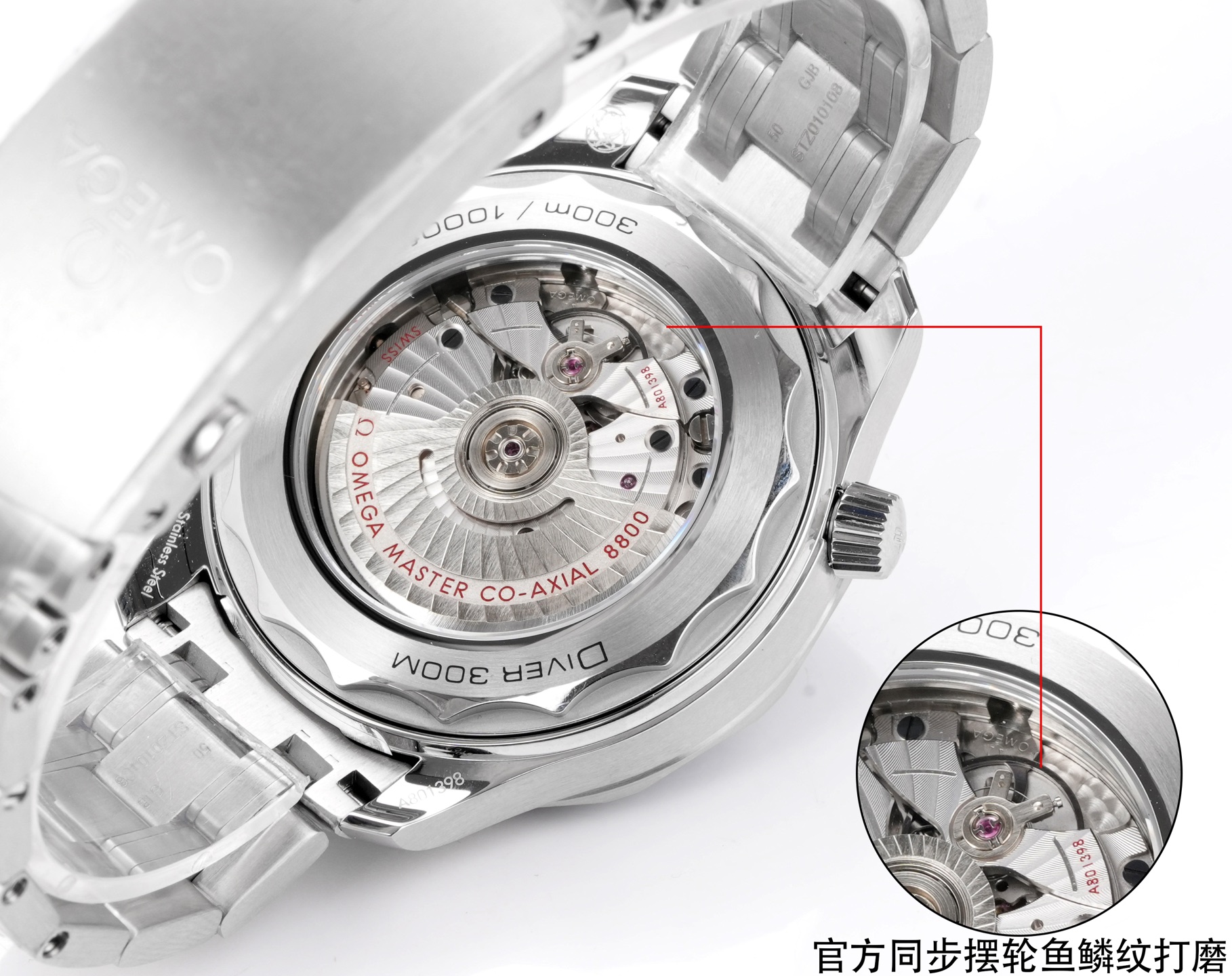 オメガ シーマスター ダイバー 300M シルバー ブラック ウォッチ 画像 8