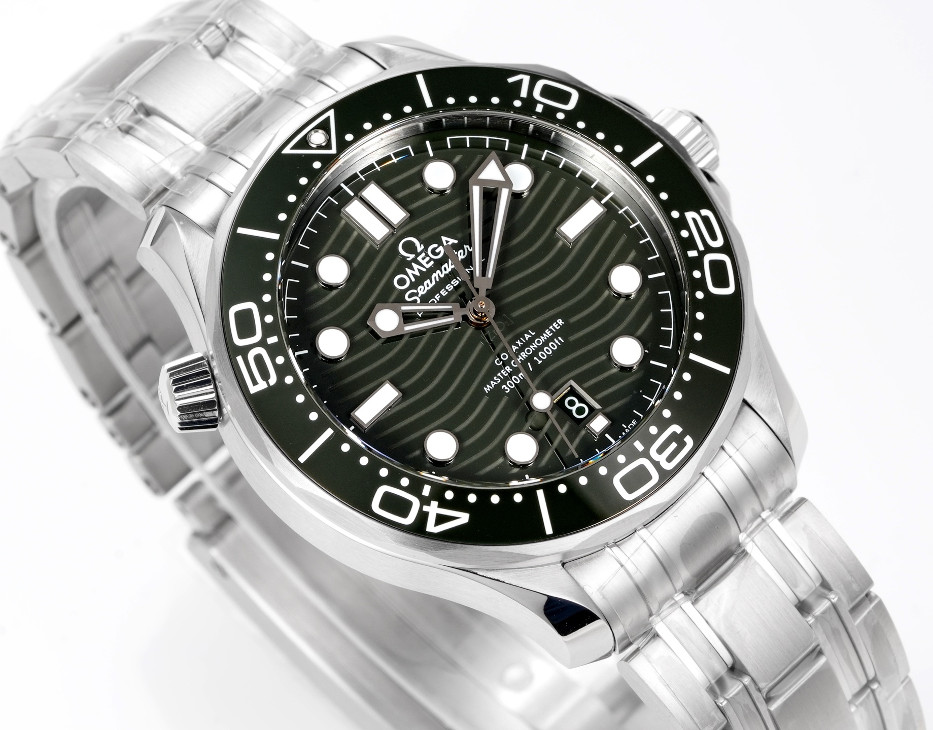 オメガ シーマスター ダイバー 300M シルバー グリーン ウォッチ 画像 4