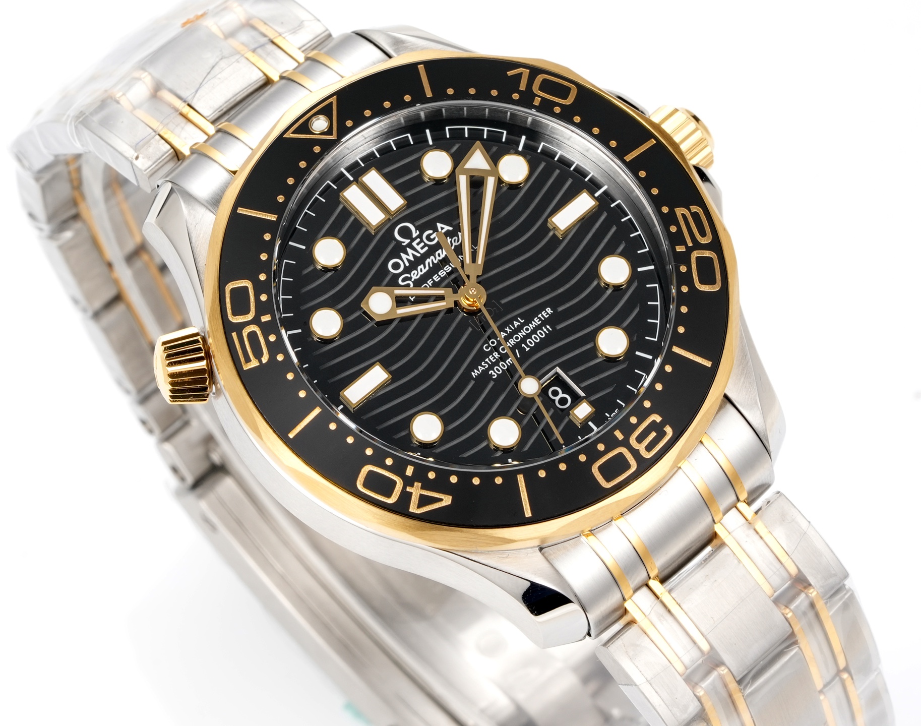 オメガ シーマスター ダイバー 300M シルバー ブラック ウォッチ 画像 4