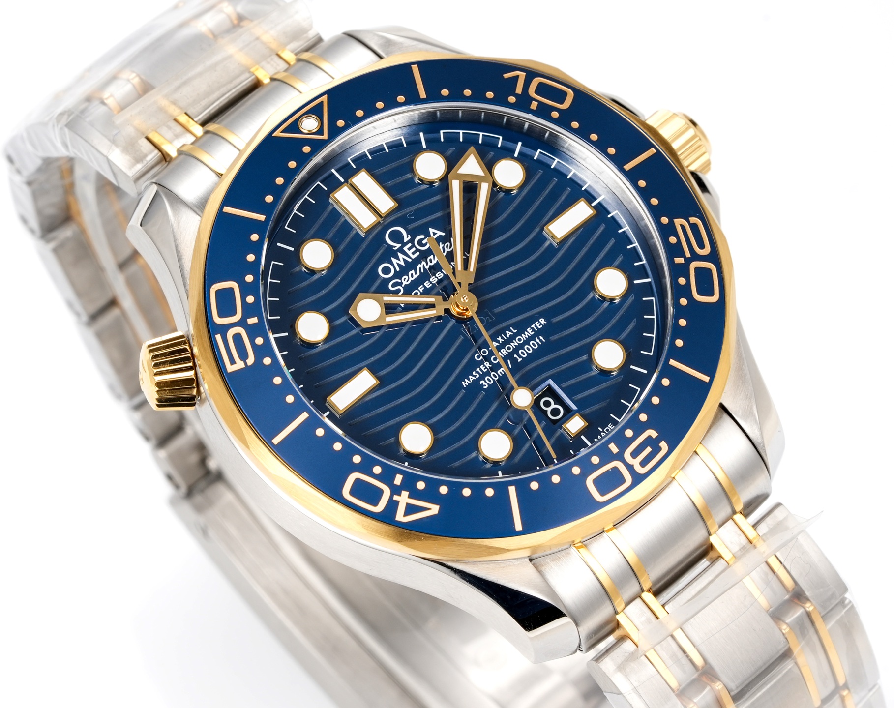 オメガ シーマスター ダイバー 300M ブルー シルバー ウォッチ 画像 4