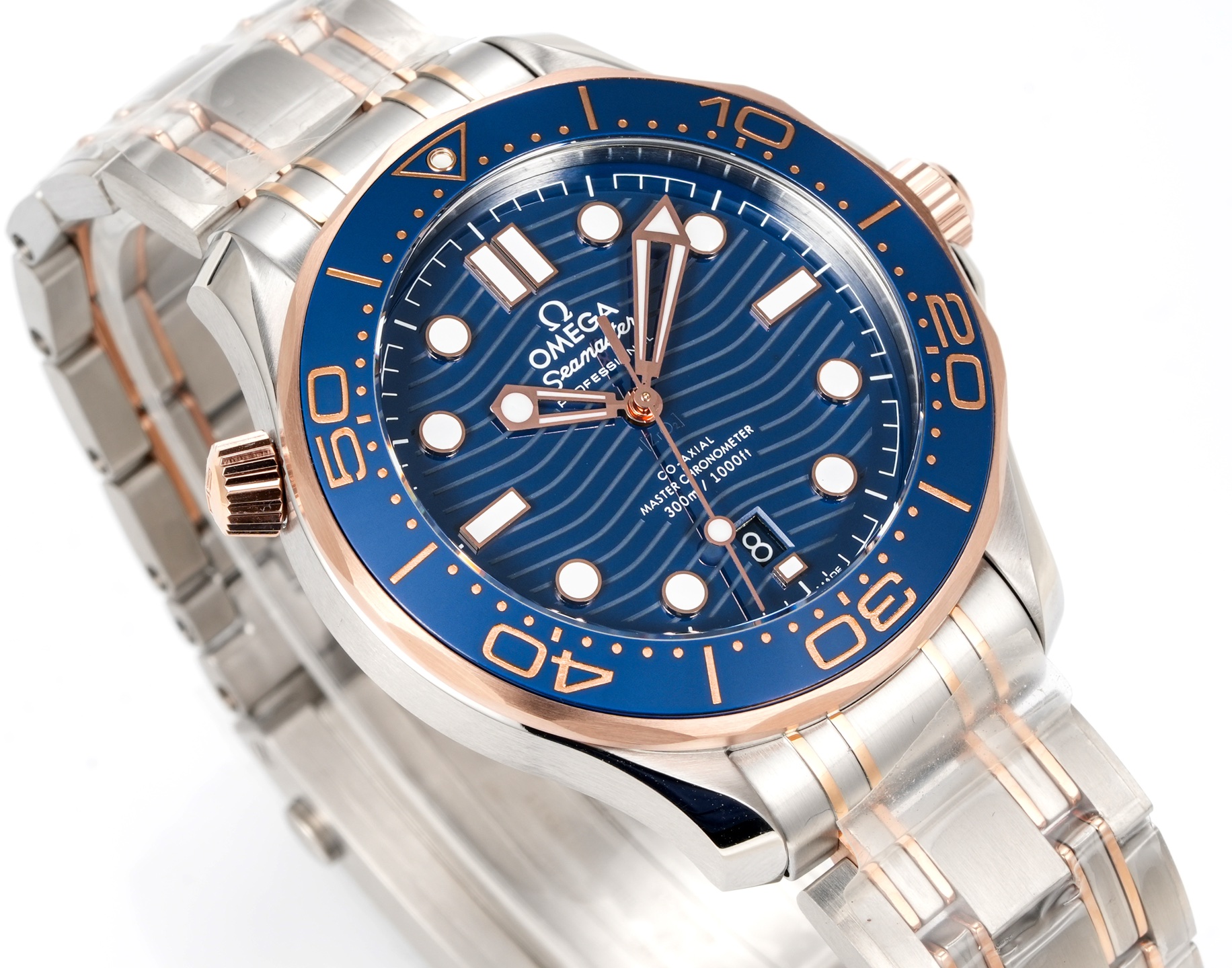 オメガ シーマスター ダイバー 300M ブルー シルバー ウォッチ 画像 4