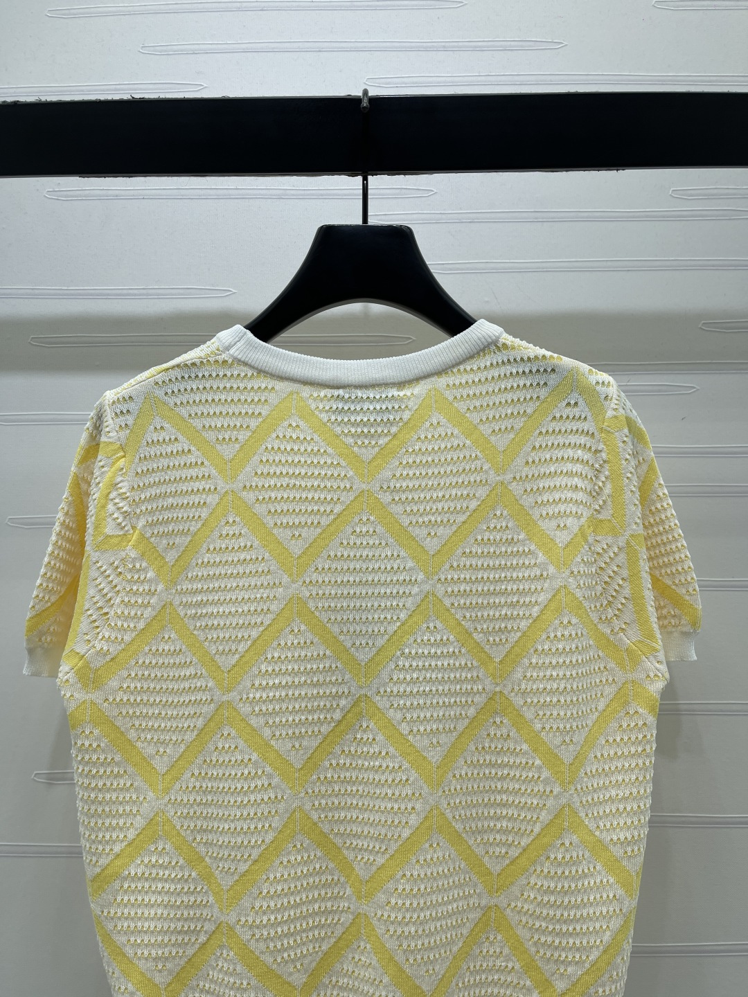 シャネル ロゴ刺繍 透かし編み ニットTシャツ 画像 8