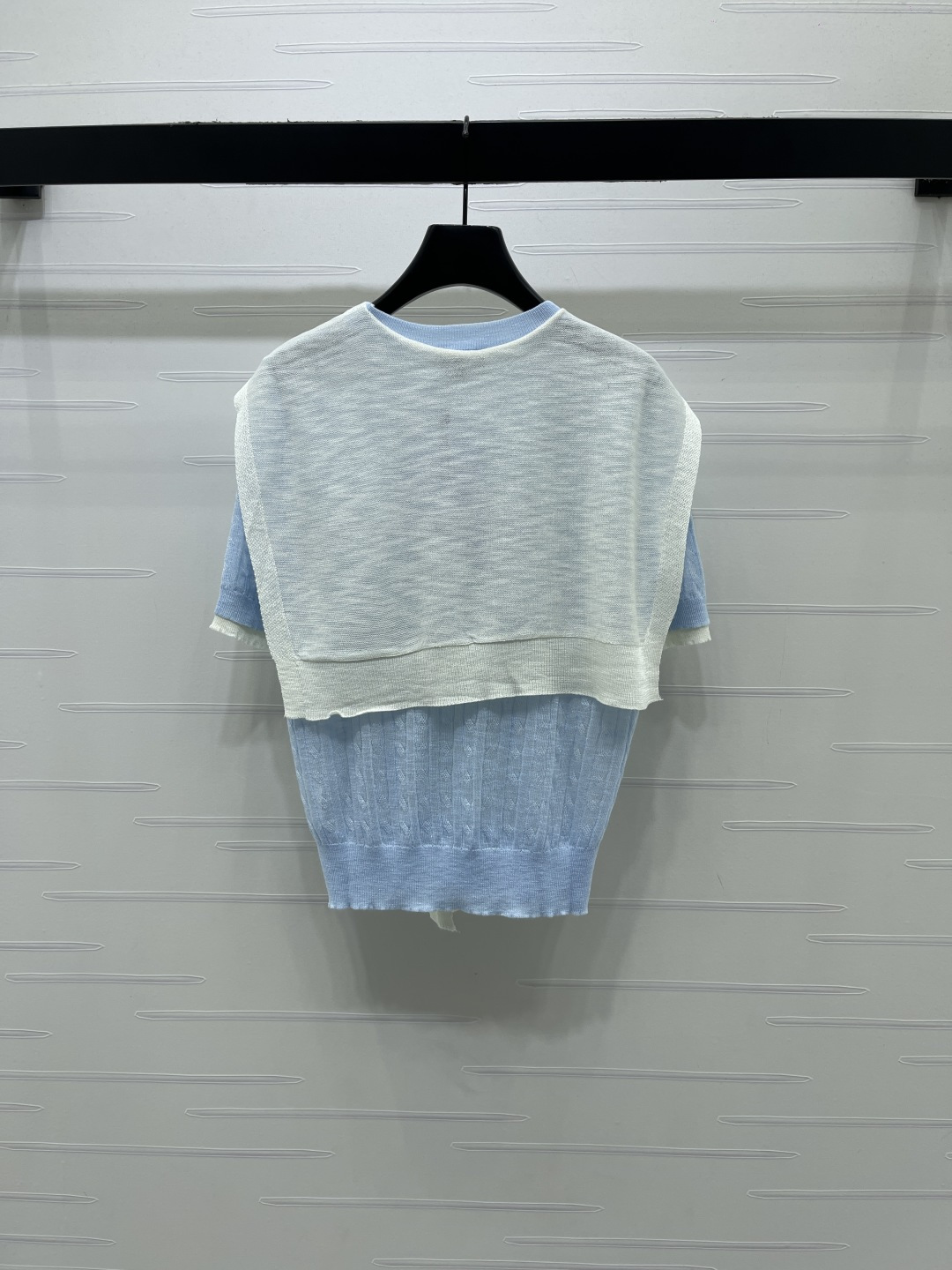 シャネル ロゴ刺繍 ボーダー ニットTシャツ 画像 9