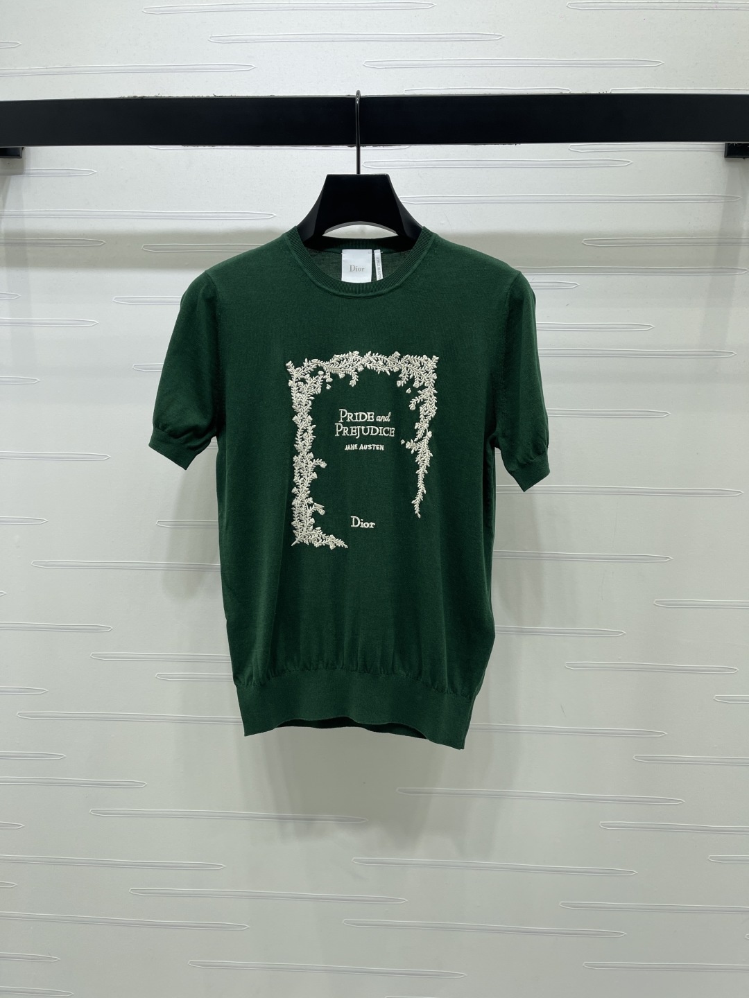 ディオール ロゴ刺繍 ニットTシャツ 詳細画像 1