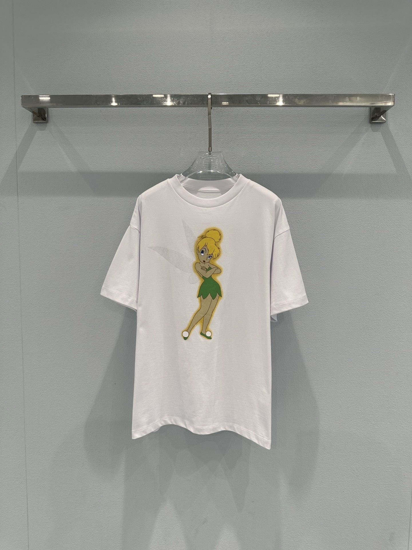 白 カートゥーングラフィック Tシャツ 詳細画像 1