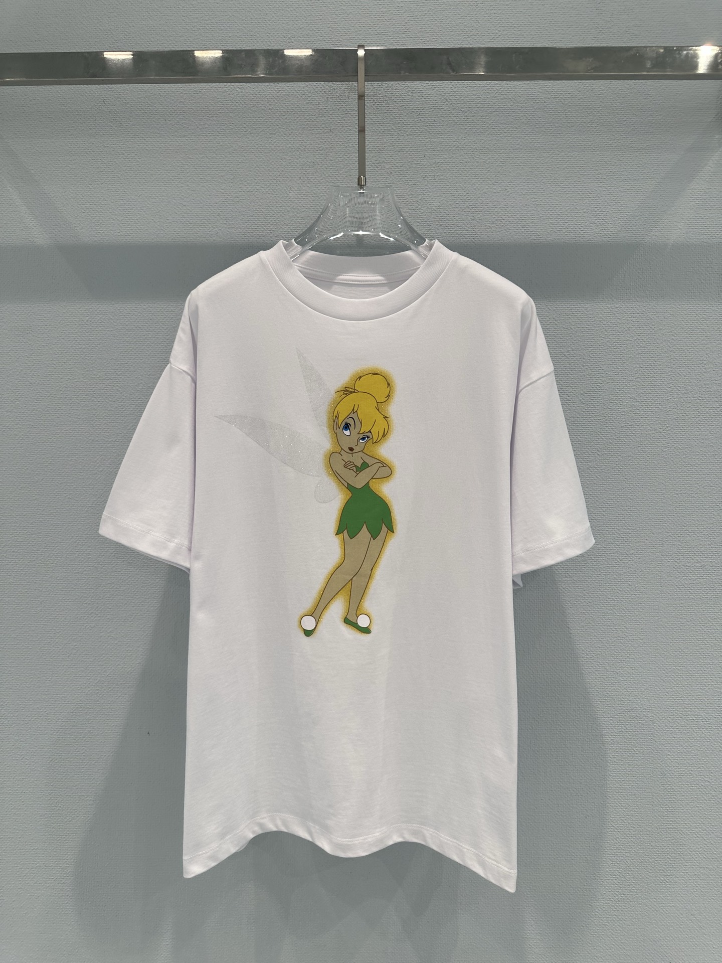 白 カートゥーングラフィック Tシャツ 画像 4