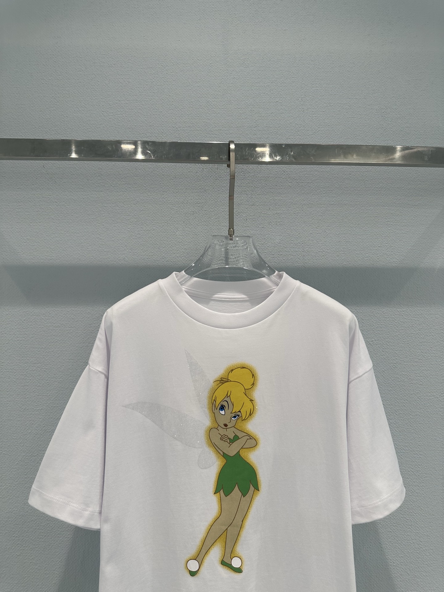白 カートゥーングラフィック Tシャツ 画像 5