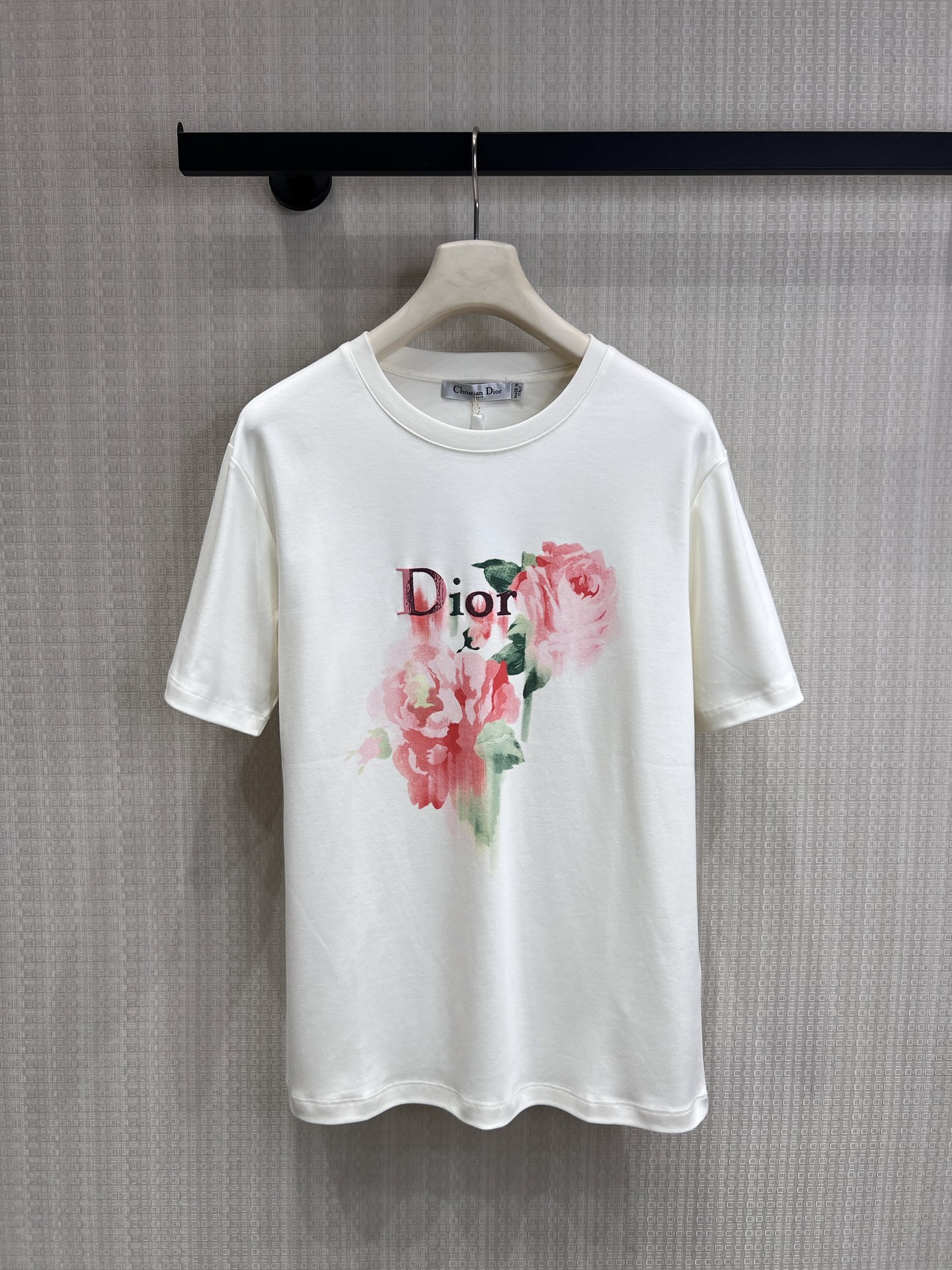 ディオール ピンク グラフィックプリント デニム ストレートパンツ 詳細画像 2