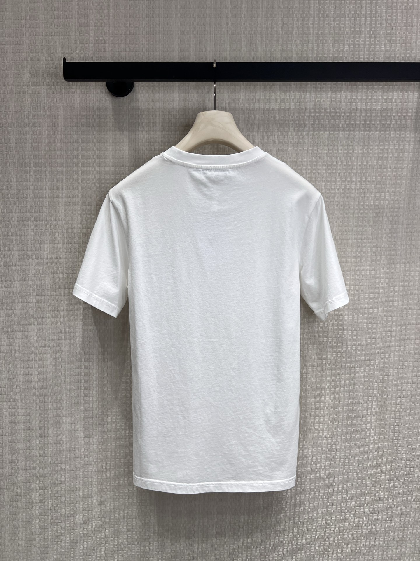 ディオール 黒 グラフィックプリント ロゴ刺繍 ニットTシャツ 詳細画像 3