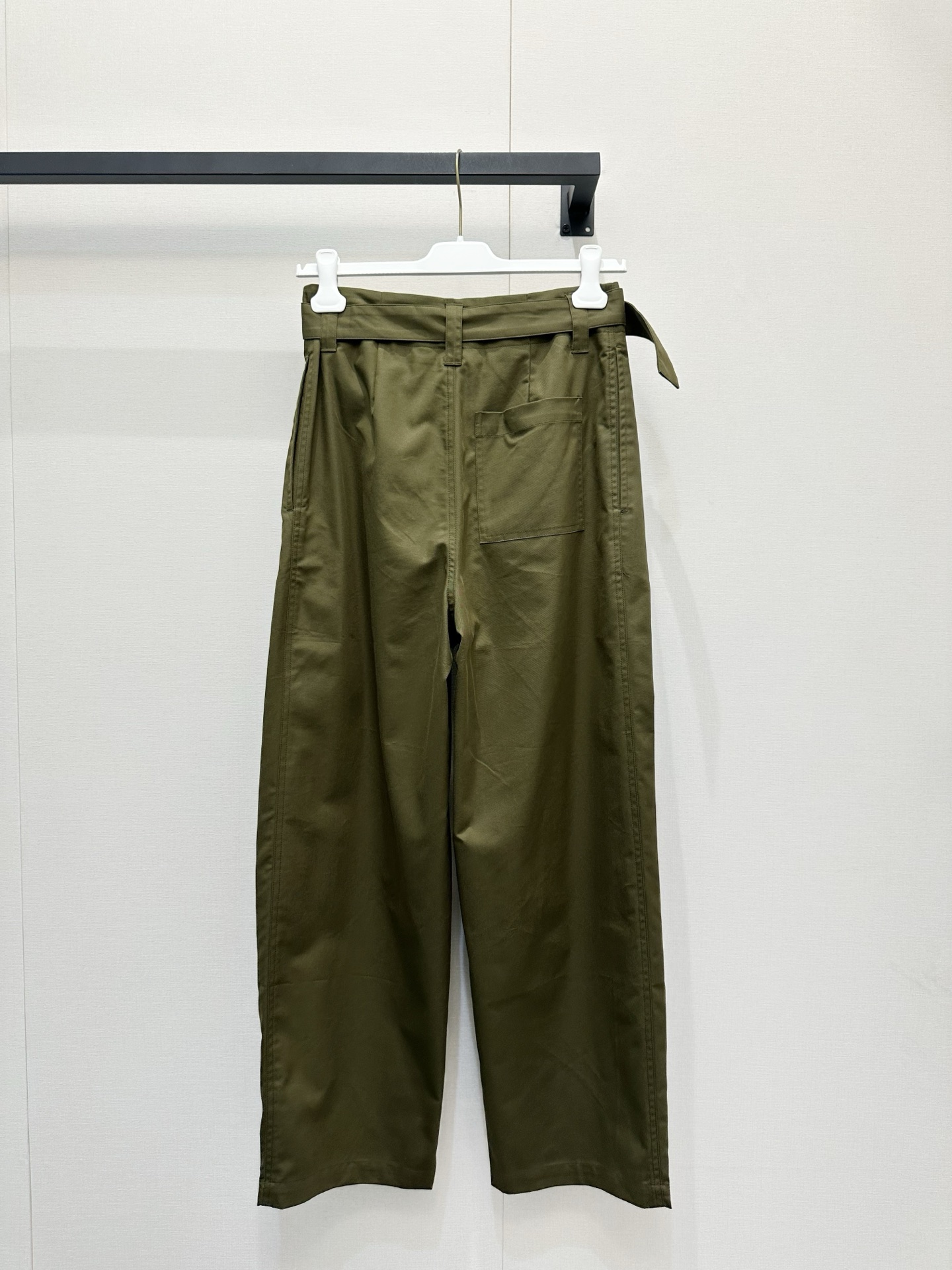 ロエベ オリーブグリーン ワイドパンツ 画像 9