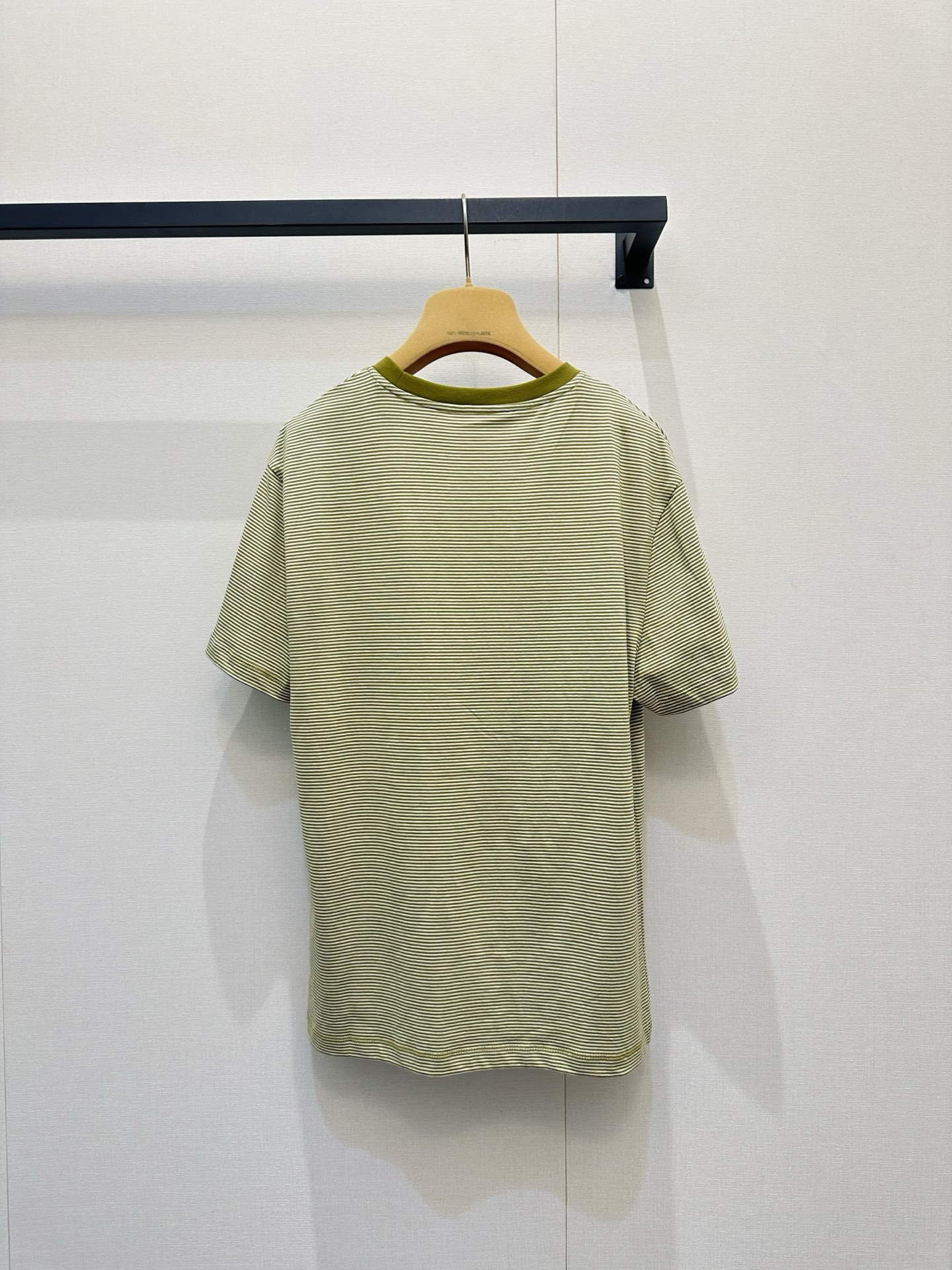 ミュウミュウ ロゴ刺繍 ボーダー デニム ニットTシャツ 画像 8