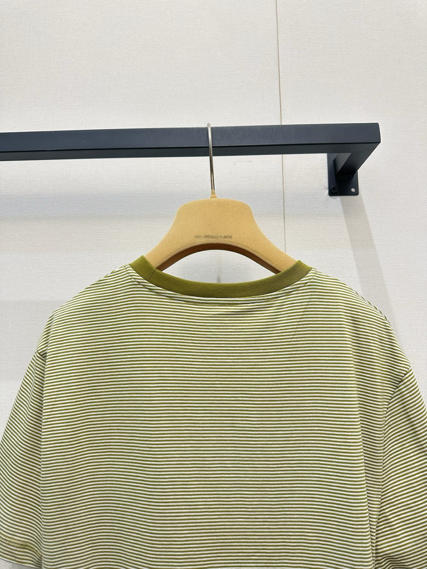 ミュウミュウ ロゴ刺繍 ボーダー デニム ニットTシャツ 画像 9