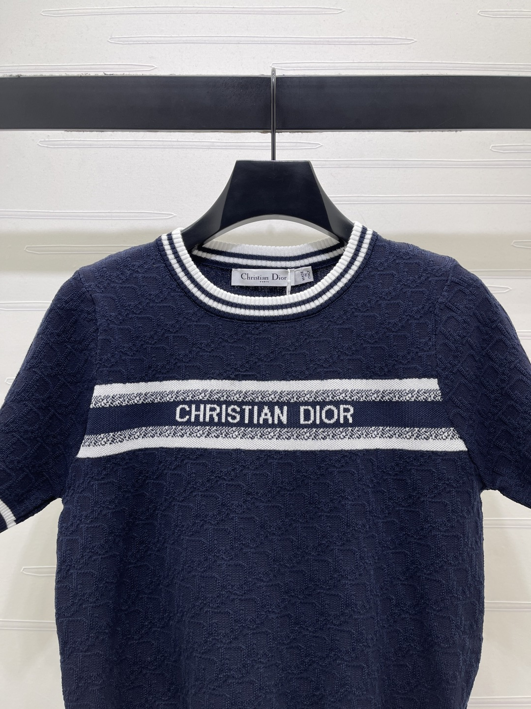 ディオール ロゴ刺繍 ジャカード ニットTシャツ 画像 5