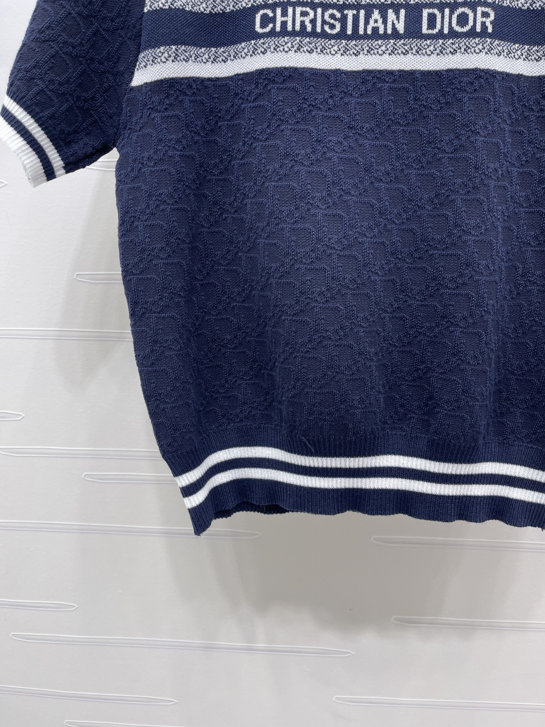 ディオール ロゴ刺繍 ジャカード ニットTシャツ 画像 6