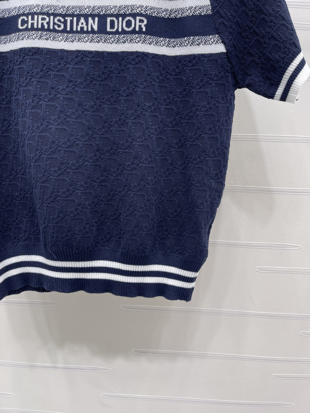 ディオール ロゴ刺繍 ジャカード ニットTシャツ 画像 7